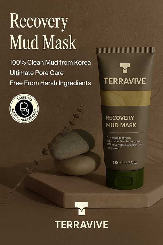 "Unlock Clear, Smooth Skin with TerraVive™ Recovery Mud Mask – Nature’s Healing Power"